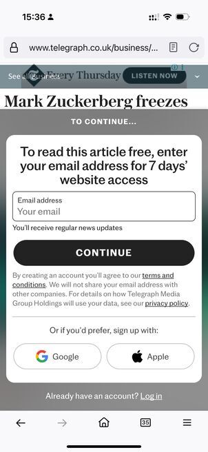 Content behind ads 1