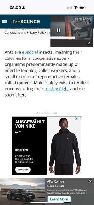 Content behind ads 2